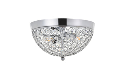 Taye 2 light Chrome Flush Mount