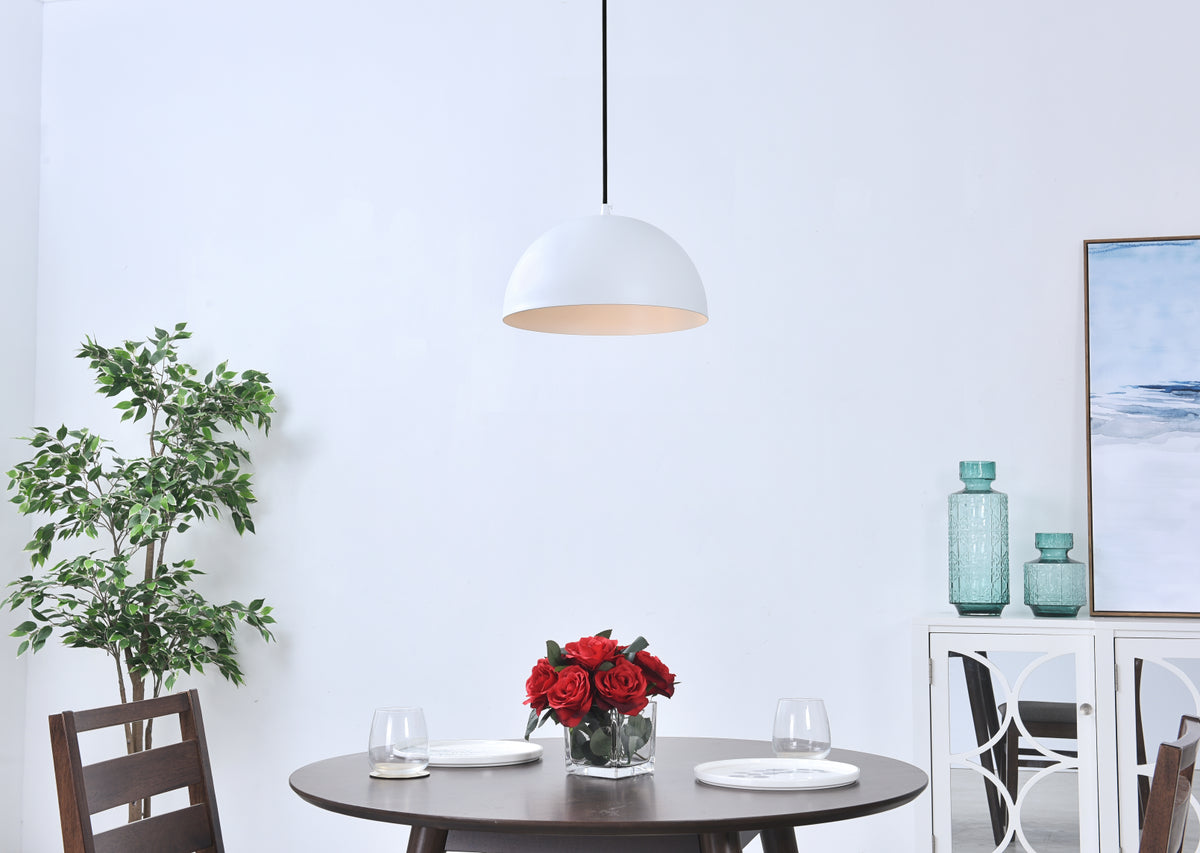 Forte 1 light White Pendant