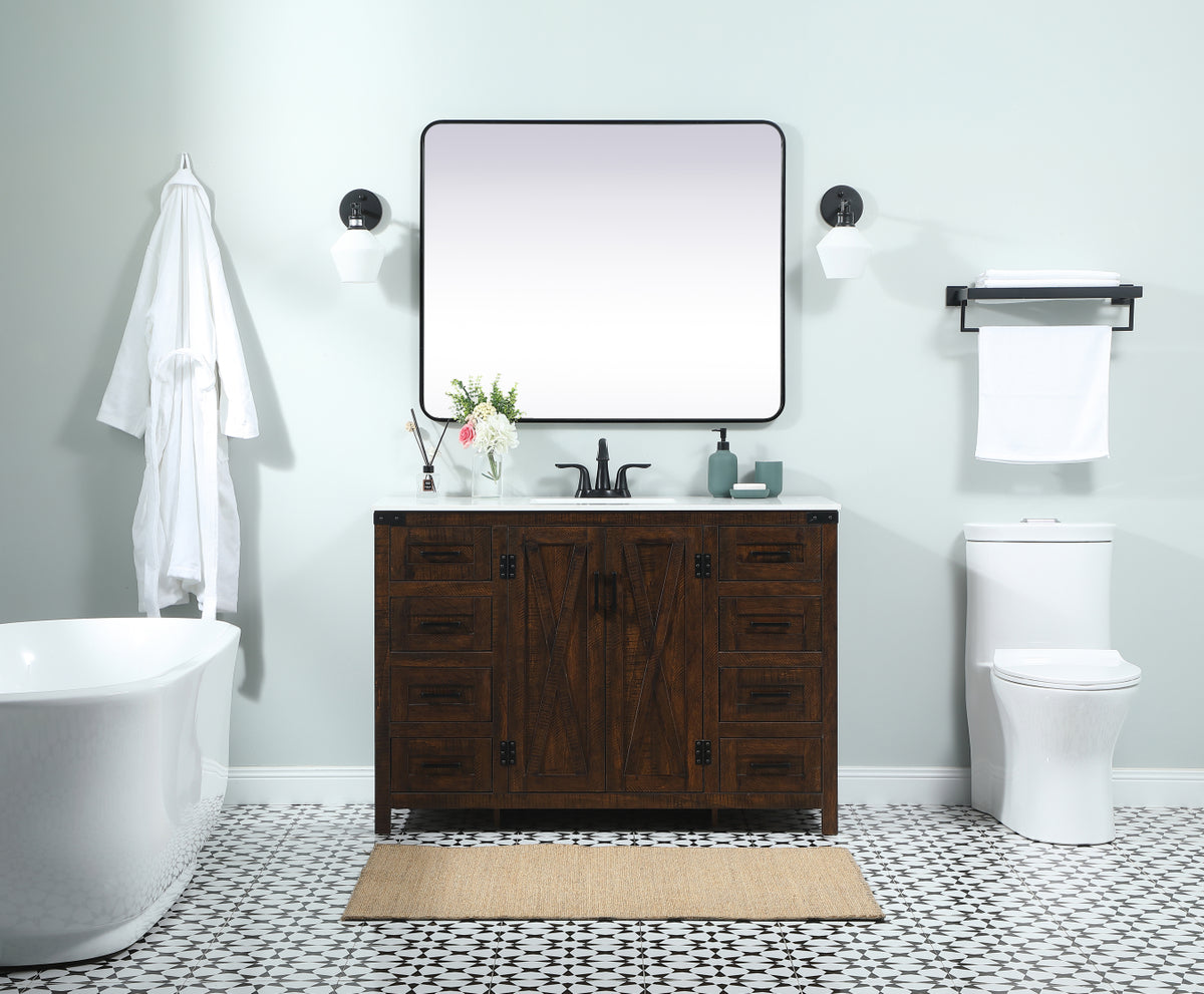 48 inch Single bathroom vanity in expresso