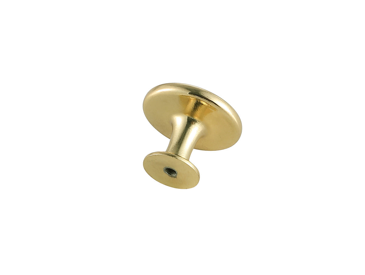 Logyn 1.3" Diameter Brushed Gold Mushroom Knob Multipack (Set of 10)