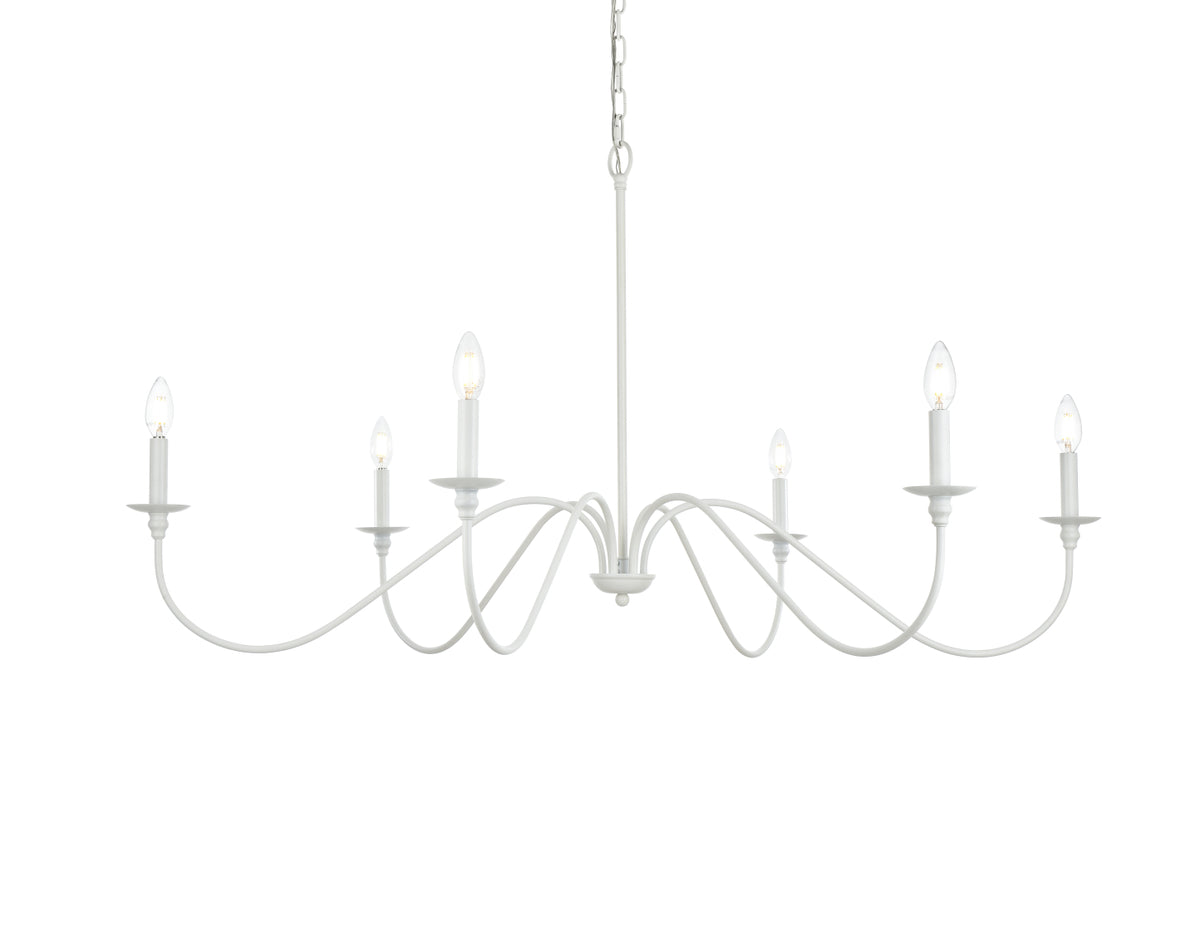 Rohan 48 inch chandelier in White