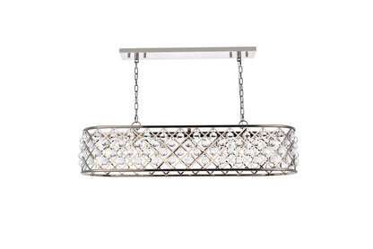 Madison 7 light polished Nickel Chandelier Clear Royal Cut Crystal