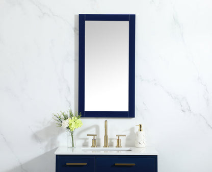 Aqua vanity mirror 18x32 inch in blue