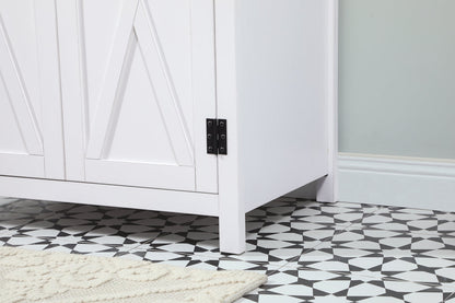 30 inch Single bathroom vanity in white