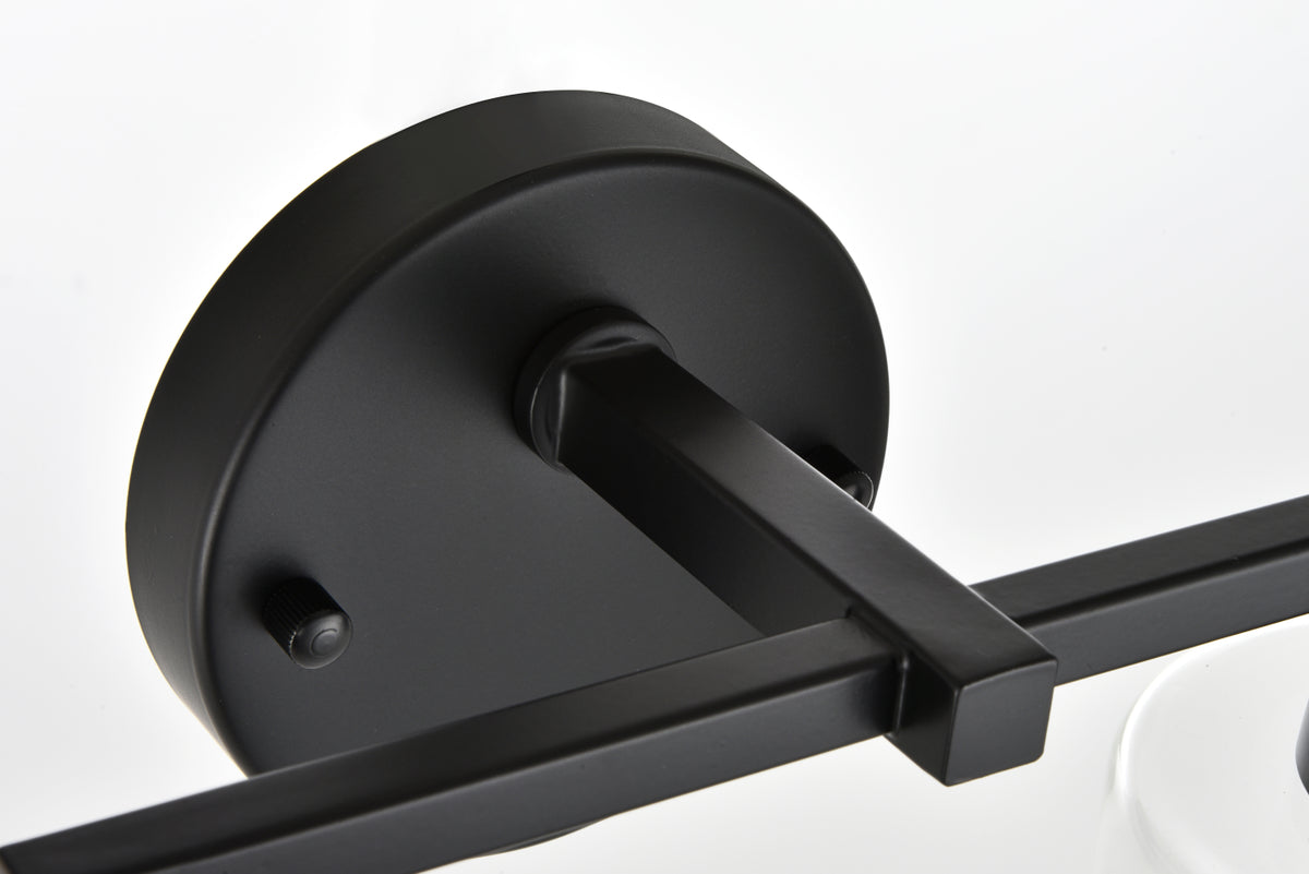 Mayson 4 light Black and Clear Bath Sconce