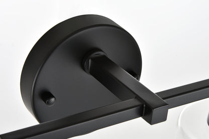 Mayson 4 light Black and Clear Bath Sconce