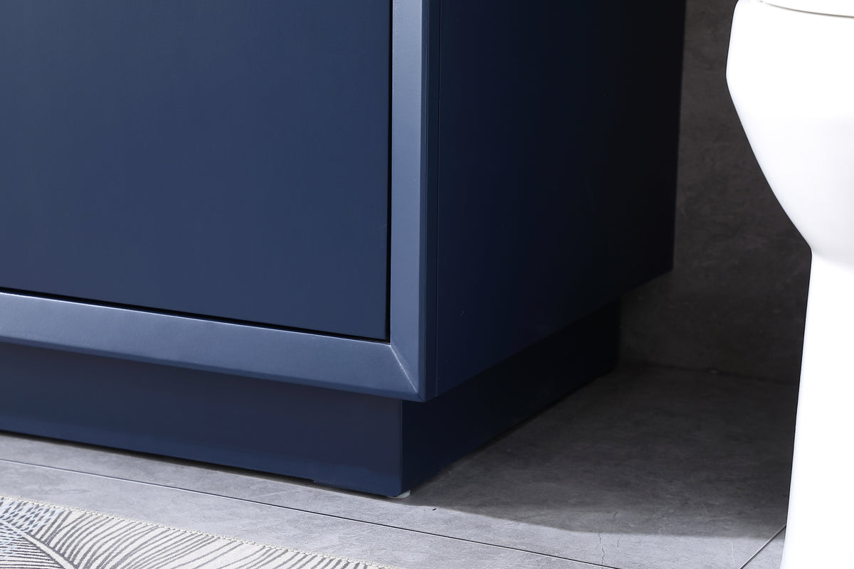36 Inch SIngle Bathroom Vanity In Blue