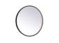 Pier 28 inch LED mirror with adjustable color temperature 3000K/4200K/6400K in black