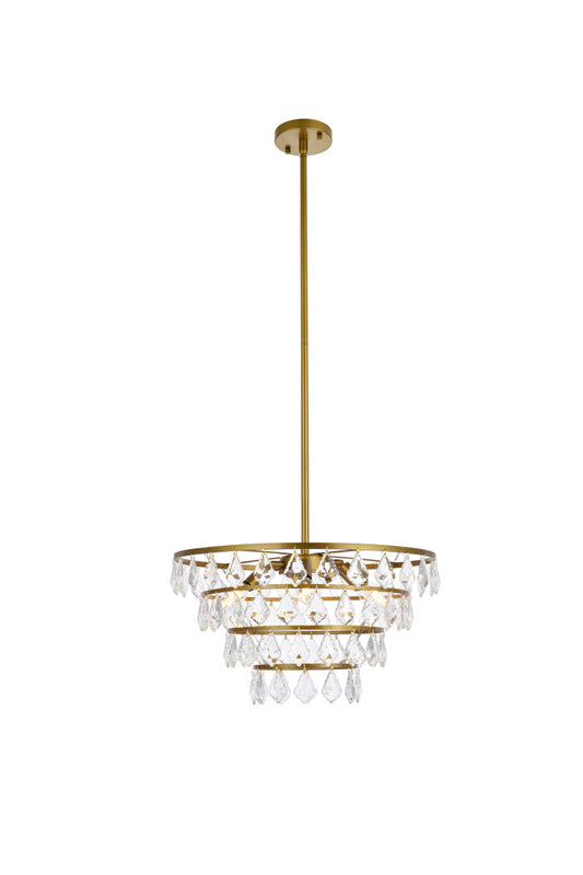 Ella 20 inch pendant in brass