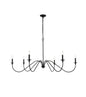 Rohan 54 inch chandelier in Matte Black