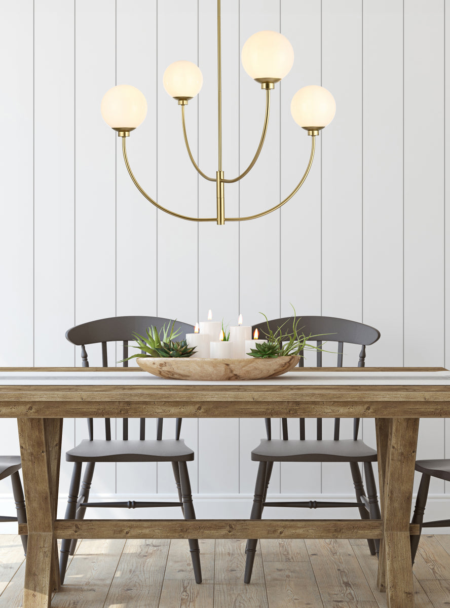 Nyomi 36 inch chandelier in Brass