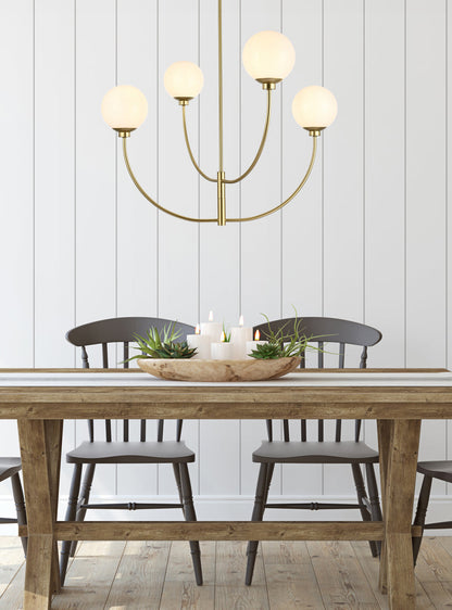 Nyomi 36 inch chandelier in Brass