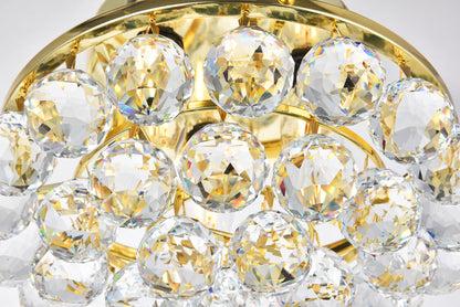 Corona 3 light Chrome Flush Mount Clear Royal Cut Crystal