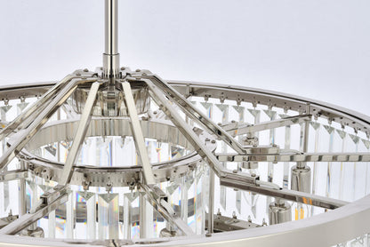 Chelsea 10 light polished nickel Chandelier Clear Royal Cut Crystal