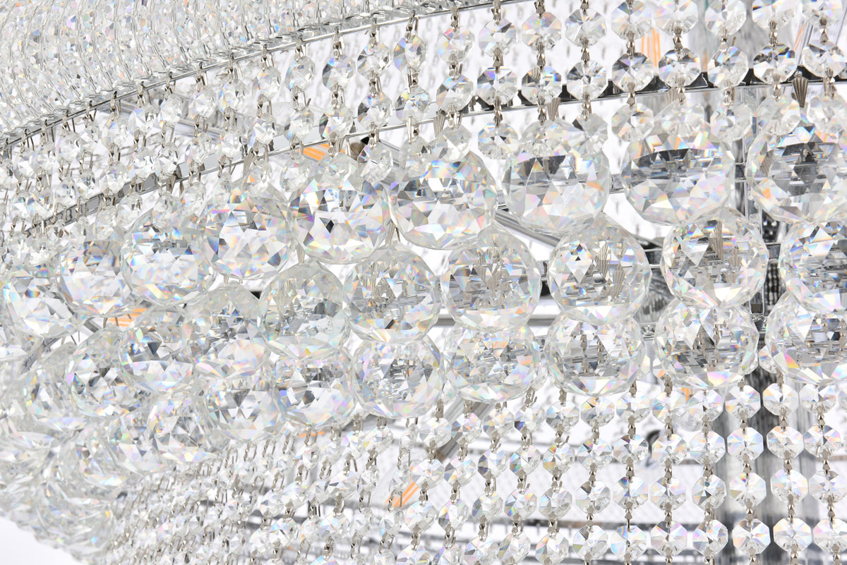 Primo 66 light Chrome Chandelier Clear Royal Cut Crystal
