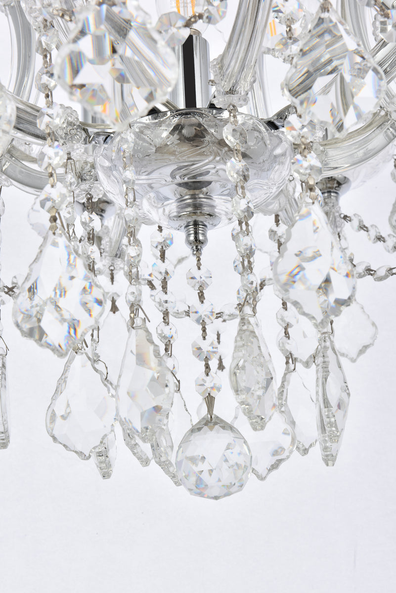 Maria Theresa 9 light Chrome Chandelier Clear Royal Cut Crystal