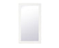 Aqua rectangle vanity mirror 18 inch in White