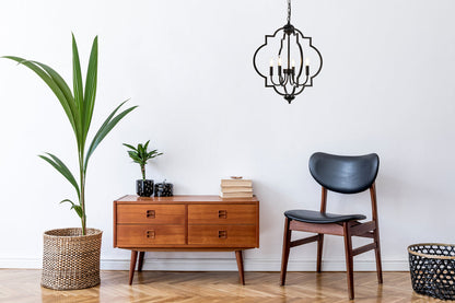 Sandara 4 lights pendant in black