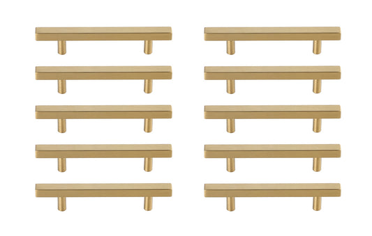 Dior 4" Center to Center Brass Bar Pull Multipack (set of 10)