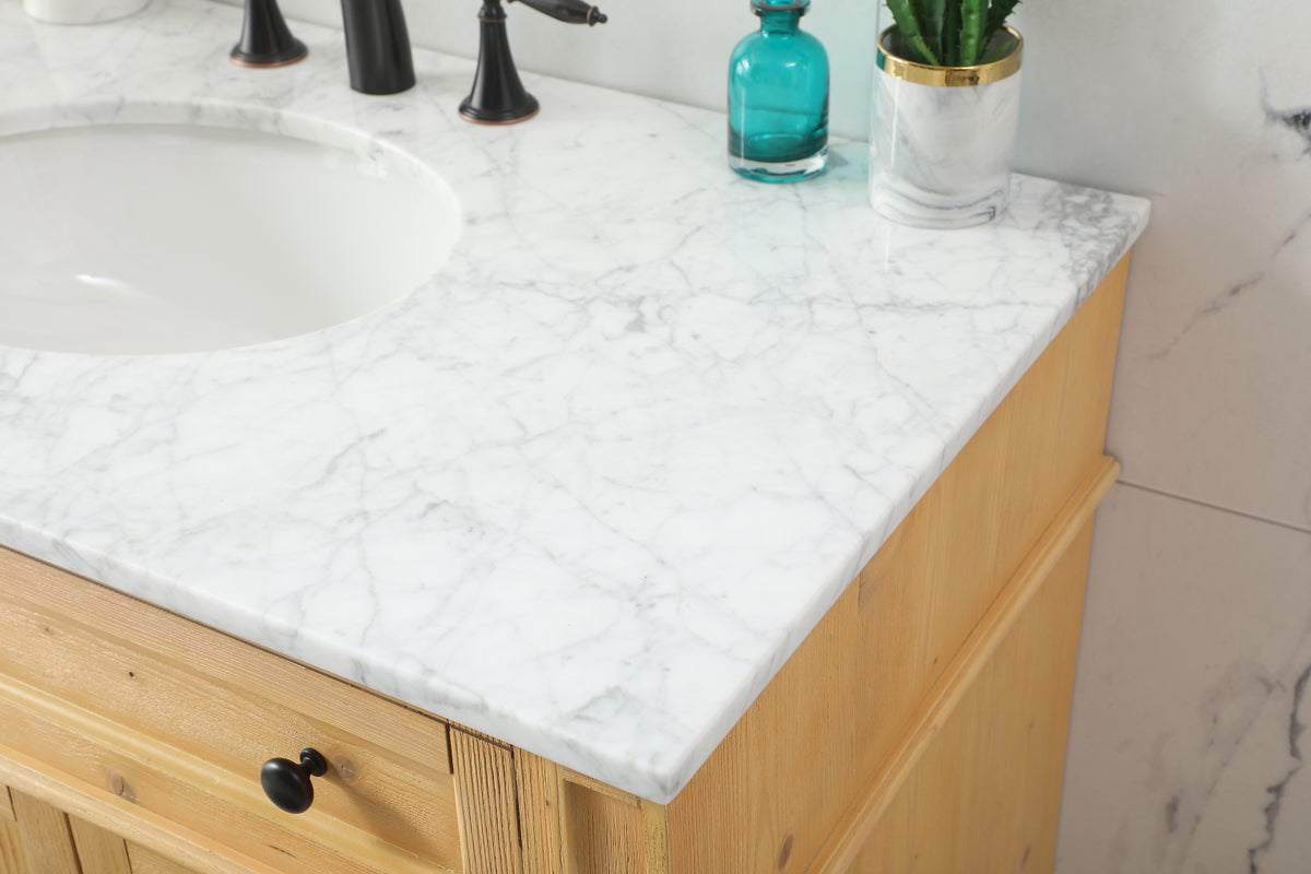 40 inch Single bathroom vanity in natural wood