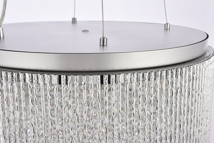 Influx 12 light Chrome Pendant Clear Royal Cut Crystal