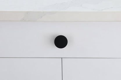 Trovon 1.6" Diameter Matte Black Oversize Round Knob Multipack (Set of 10)