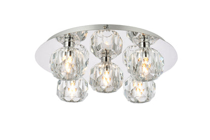 Graham 5 Light Ceiling Lamp in Chrome