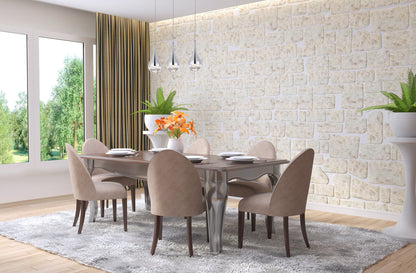 Amherst Collection LED 3-light chandelier 24in x 4in x 9in chrome finish