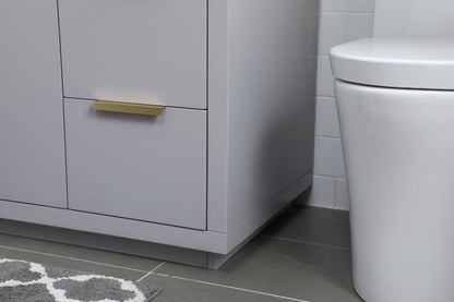 54 Inch SIngle Bathroom Vanity In Grey