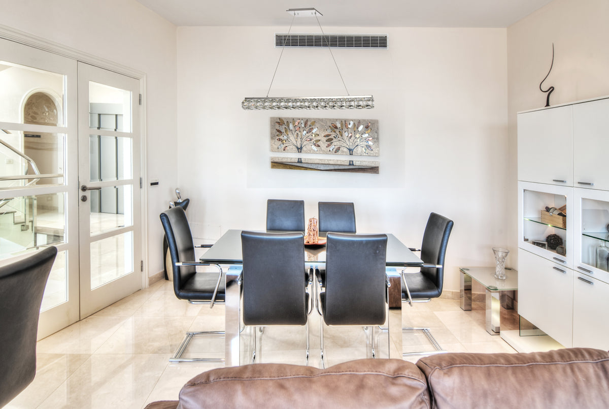 Valetta Integrated LED chip light Chrome Chandelier Clear Royal Cut Crystal