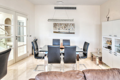 Valetta Integrated LED chip light Chrome Chandelier Clear Royal Cut Crystal