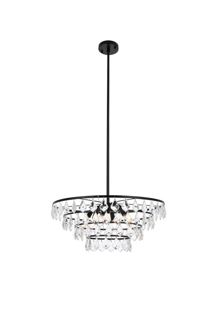 Ella 24 inch pendant in black