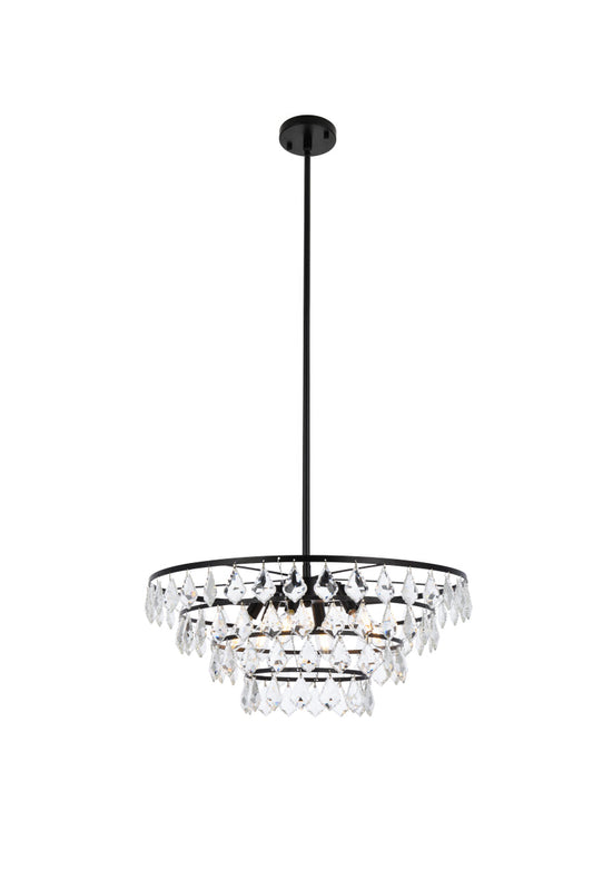 Ella 24 inch pendant in black