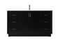 60 Inch SIngle Bathroom Vanity In Black