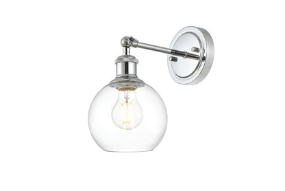 Kai 1 light Chrome and Clear Bath Sconce