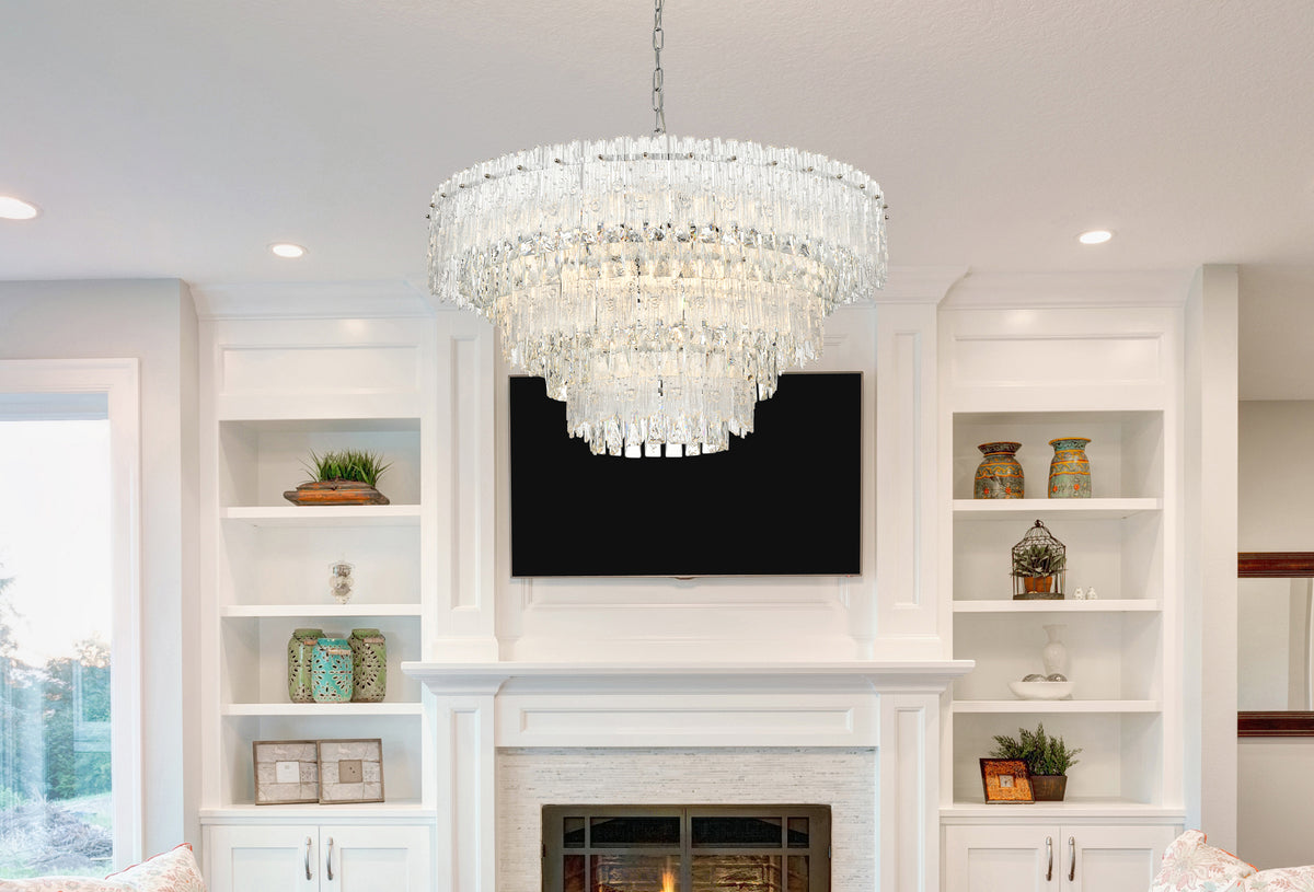 Emilia 31 inch Pendant Light in Chrome