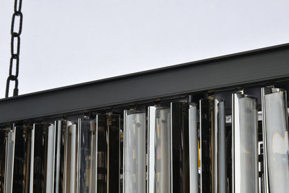 Sydney 12 light Matte Black Chandelier Silver Shade (Grey) Royal Cut Crystal