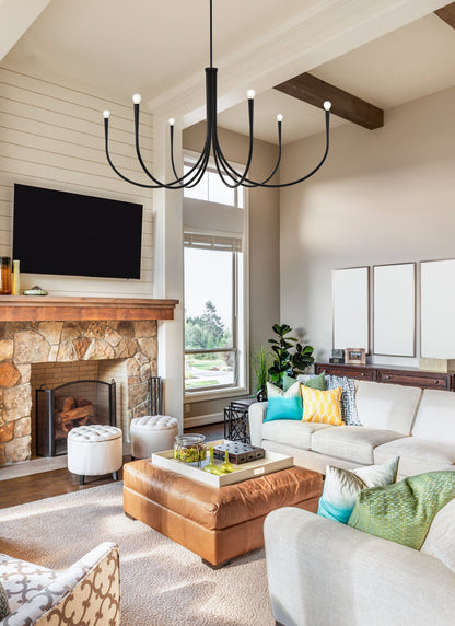 Layne 50 inch chandelier in Black