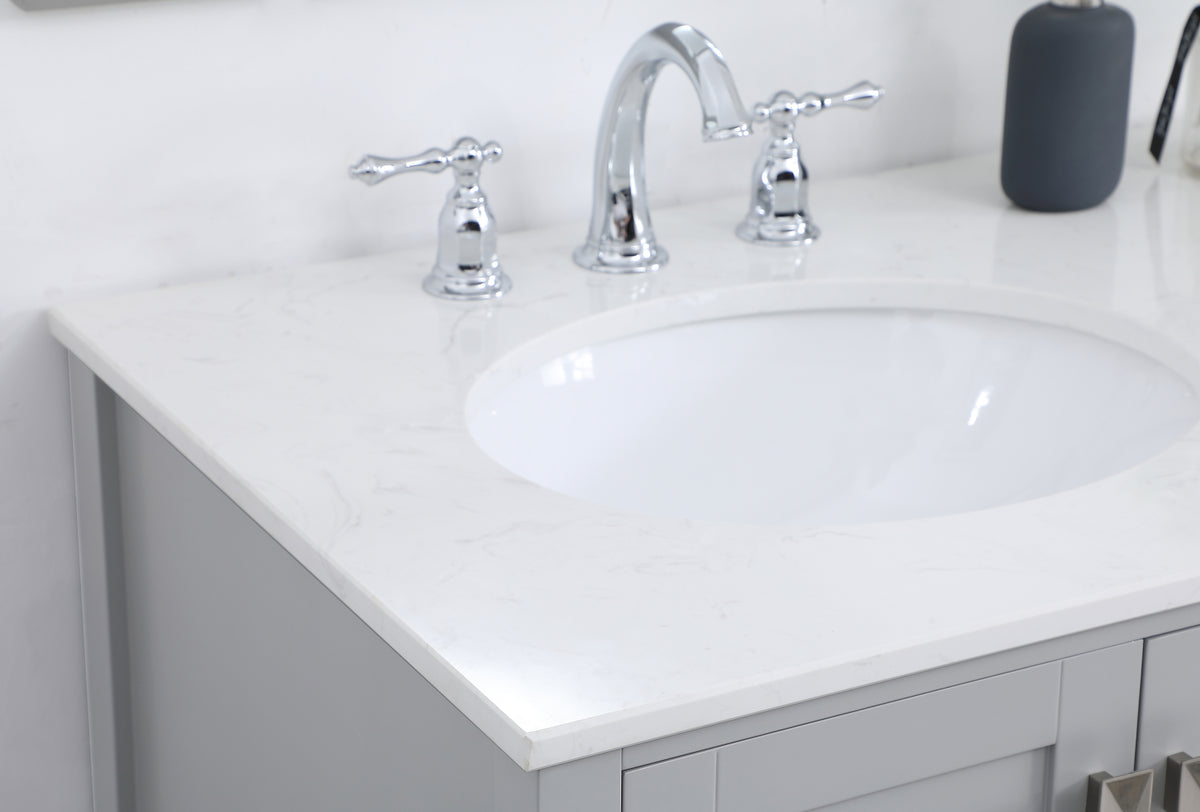36 inch Single Bathroom Vanity in Gray