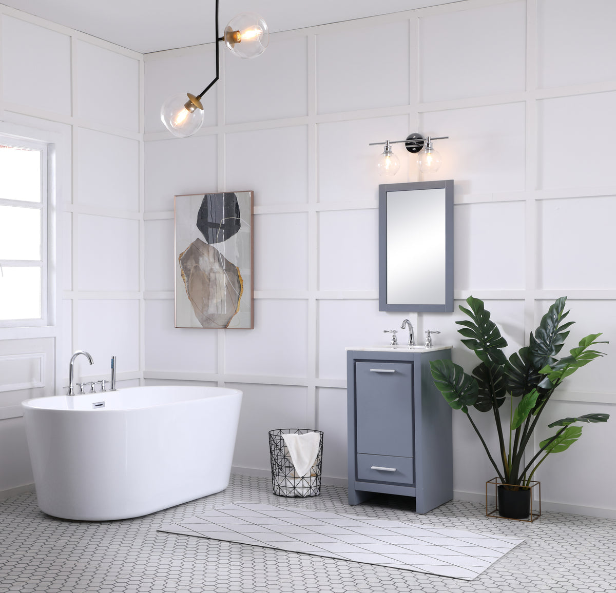 Collier 2 light Chrome and Clear glass Wall sconce