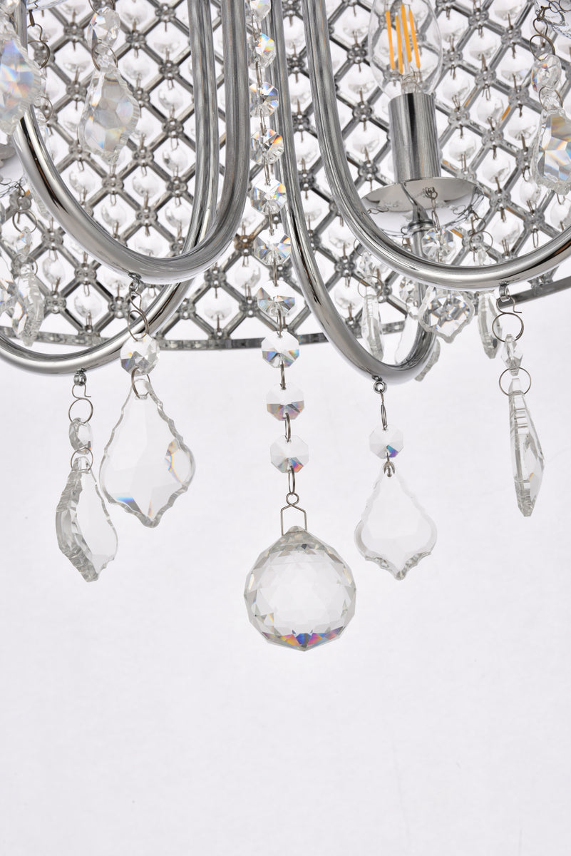 Elise 17 inch pendant in chrome