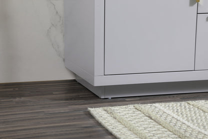 30 inch Single bathroom vanity in grey with backsplash