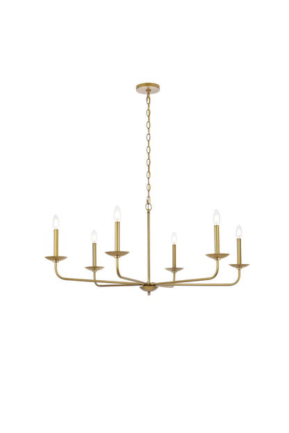 Cohen 42 inch pendant in brass