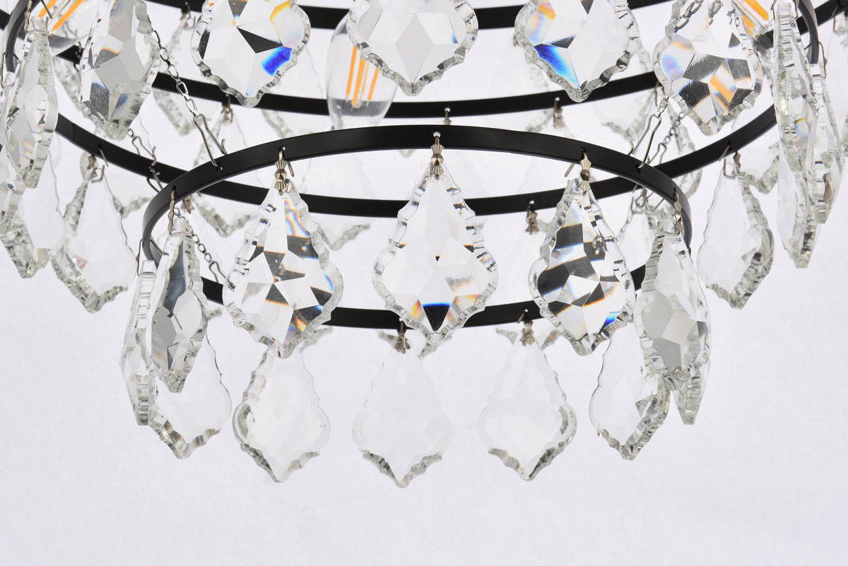 Ella 20 inch pendant in black