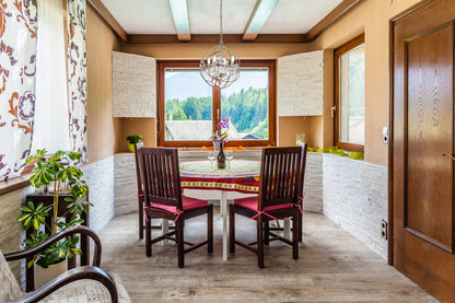 Geneva 4 light polished nickel Pendant Clear Royal Cut crystal