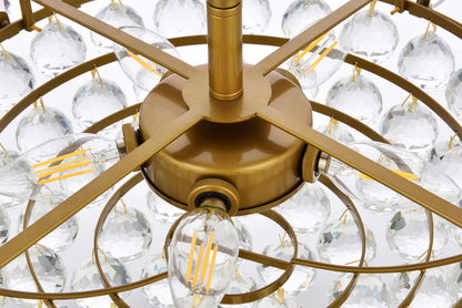 Emilia 20 inch pendant in brass