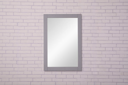 Saturn 22 In. Contemporary  Mirror In Light Grey