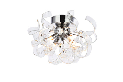 Ritz 4 Light Chrome Flush Mount, Wall Sconce