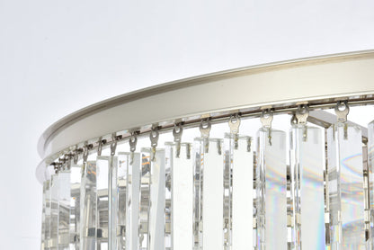 Sydney 33 light polished nickel Chandelier Clear Royal Cut Crystal