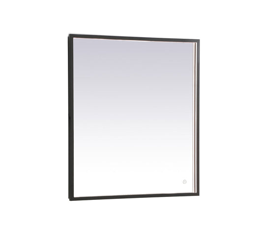 Pier 27x30 inch LED mirror with adjustable color temperature 3000K/4200K/6400K in black